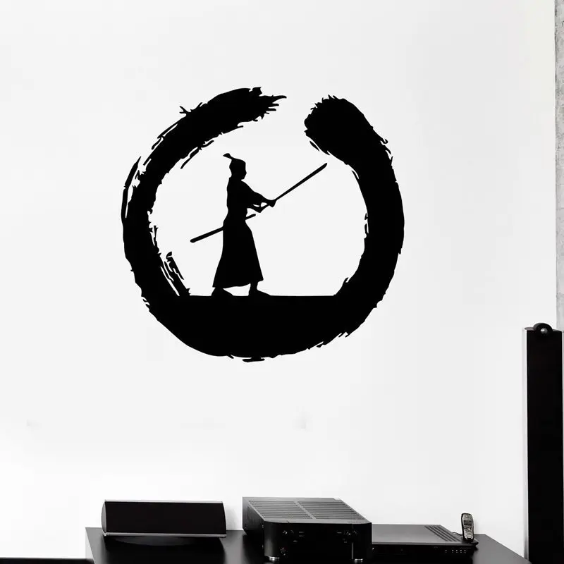 Kendo Sticker Samurai Decal Japan Ninja Poster Vinyl Art Wall Decals Pegatina Quadro Parede Decor Mural 1042 | Дом и сад