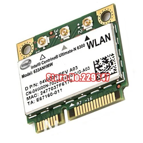 Для 6300AGN Ultimate-N 6300 Dual Band Mini PCI-E Card 450 Мбит/с