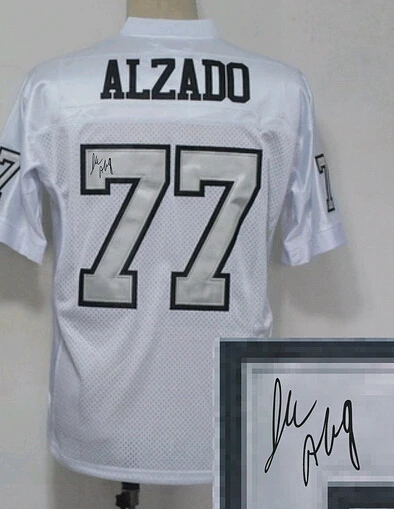 Silver Letter #77 Lyle Alzado Autograph/Signature/Signed Stitch Football  Jersey,Mens Vintage White/Black Rugby Jerseys Wholesale - AliExpress