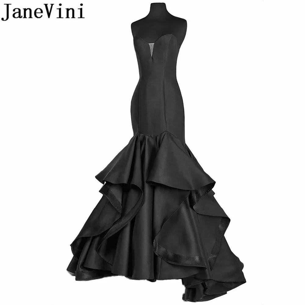 

JaneVini Sexy Royal Blue Long Burgundy Bridesmaid Dress Tight Fitted Fish Tail Mermaid Wedding Party Prom Dresses Vestido Dama