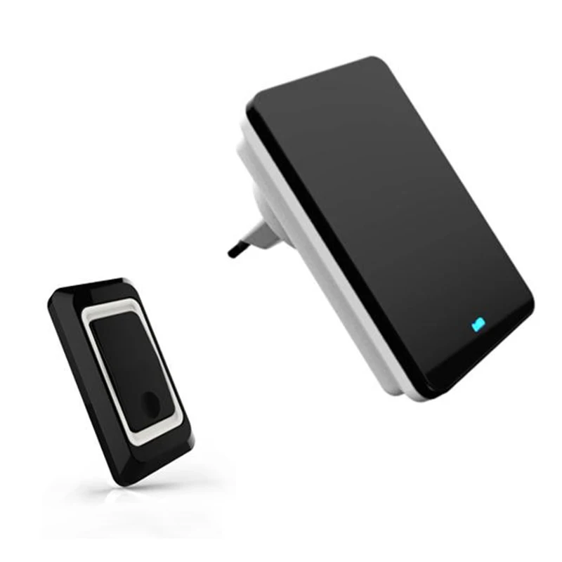Saful Водонепроницаемый Кнопка светодиодный дверной звонок ЕС/США Plug Беспроводной