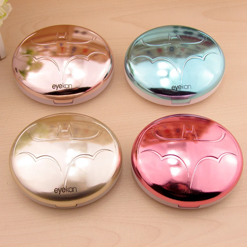 

Hot Sale Multicolor Portable Cute Bat Holder Contact Lens Case with Mirror Contact Lenses Box for Gift