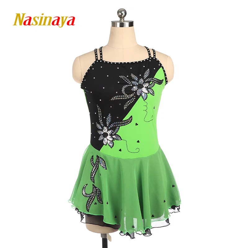 Nasinaya Women's Children's Dress Figure Skating Competition Training Clothing Artistic Gymnastics Performance Slip