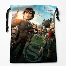 T& w165 Как приручить дракона 01 пользовательские печатные получить степень сжатия сумки на шнурке размер 18X22 см F725& 165wc