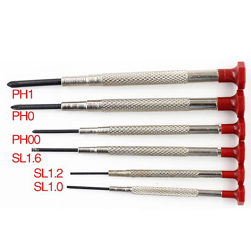 6pcs/set Precision Mini Small Screwdriver Set with Slotted Phillips Bit