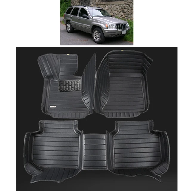 free shipping fiber leather car floor mat for jeep grand cherokee wj