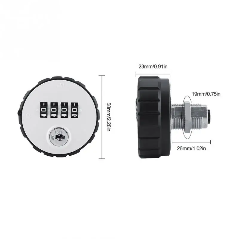 Цифровая комбинация Cam Lock цинковый сплав кодовый замок с паролем комбинированная камера для почтового ящика, шкафа блокировка паролем шкафчик с ключами - Цвет: 26mm