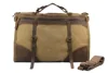 Vintage Retro military Canvas + Leather men travel bags luggage bag Men duffel bags Weekend Bag Overnight tote Handbag Fashion ► Photo 2/6