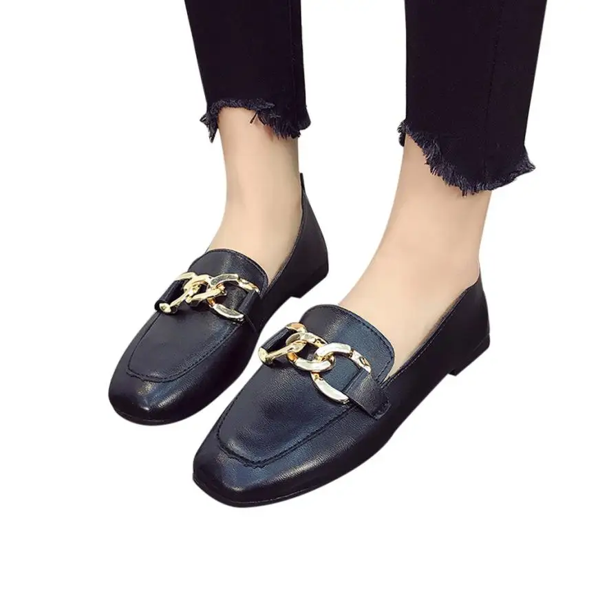 

Sleeper #4005 Women Retro Heel Shallow Mouth Solid Color Casual Shoes Shoes for women girls 2018 DA