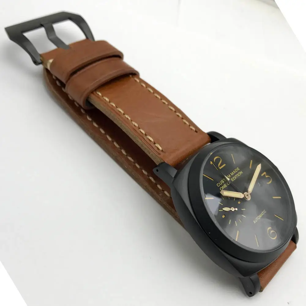 2020 мужские часы 47 мм BOMAX Марина GMT автоматическое движение PVD Черный корпус из