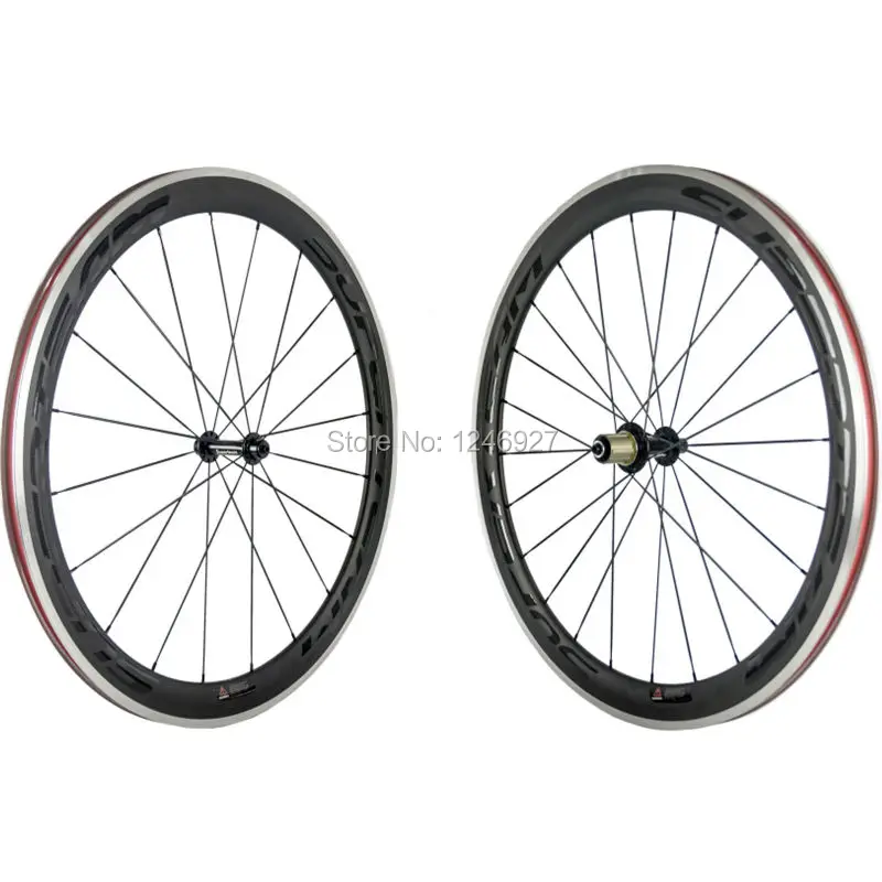 

SUPERTEAM 50 мм клинчер углеродная колесная установка с алюминиевой тормозной поверхностью R13 Углеродные колеса для шоссейного велосипеда легированная Тормозная Линия