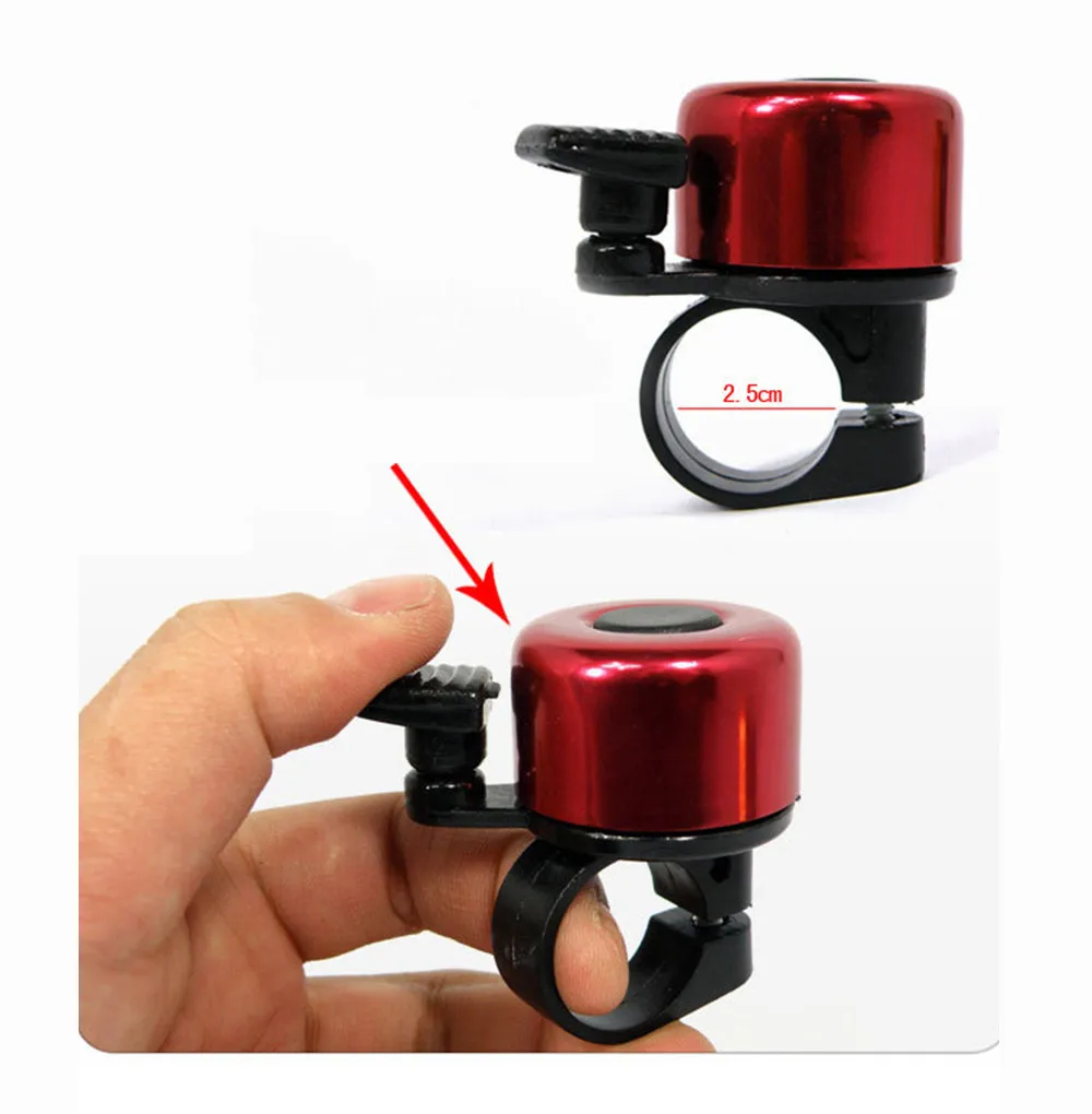 Cheap Aluminum Mini Bike Bells Suitable for Folding Bike MTB Bicycle Horn Loud Sound Cycling Exercise Pump Bike Accessories BellRing#D 7