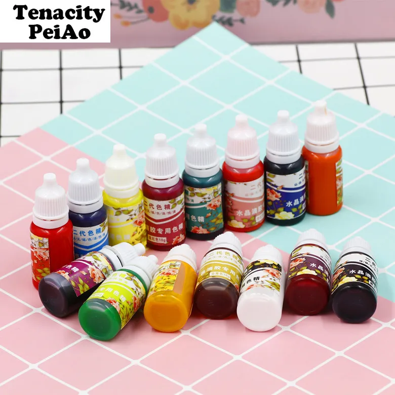 

10ML 15colors Epoxy Resin Pigment UV Resin Coloring Dye Colorant Resin Pigment DIY Handmade Crafts Art Sets