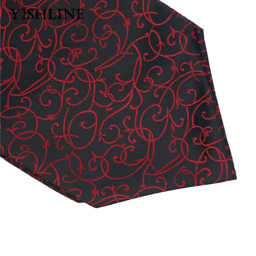 LJT 07 08 09 Для Мужчин's Винтаж 100% шелк аскотский галстук и платок Пейсли набор букв платок галстук комплекты Свадебная вечеринка