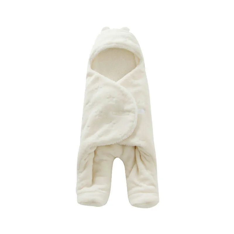 Детский спальный мешок из кораллового флиса детское Пеленальное Одеяло зимний конверт Footmuff 68*80 см коляска спальные мешки для младенцев