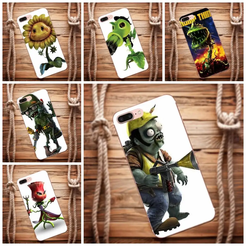 Для huawei G8 Honor 5C 5X6X7 8 9 Y5II Коврики P7 P8 P9 P10 p20 Lite плюс 2017 ТПУ Coque Растения против Зомби
