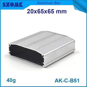 

10pcs/lot good looking aluminum extruded housing electrical junction case enclosure 20x65x65mm