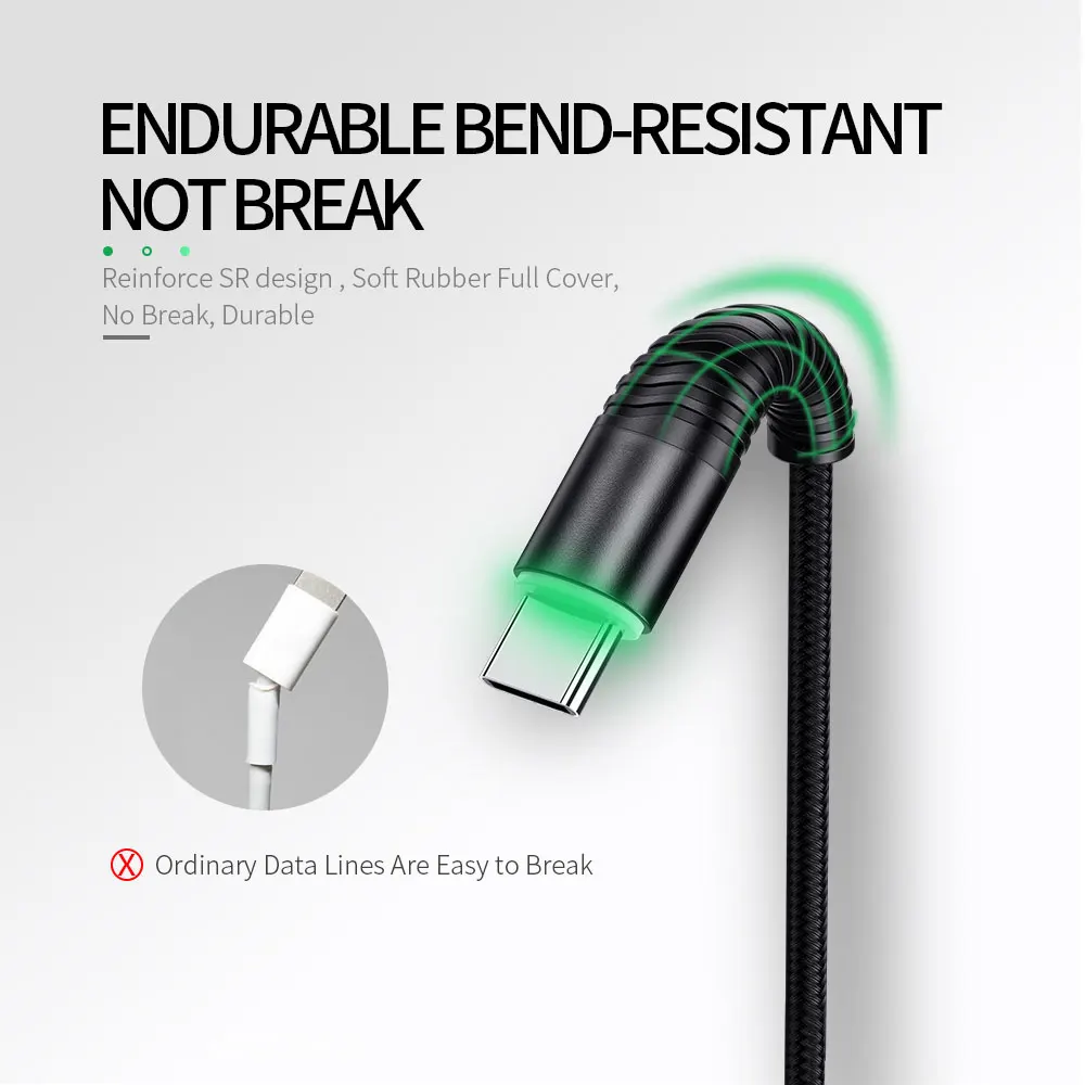 USB نوع C كابل لسامسونج غالاكسي S10 S9 3A سريع نوع-C كابل بيانات الشحن ل Xiaomi هواوي الهاتف المحمول شاحن الحبل USB-C USB نوع C كابل لسامسونج غالاكسي S10 S9 3A سريع نوع-C كابل بيانات الشحن ل Xiaomi هواوي الهاتف المحمول شاحن الحبل USB-C