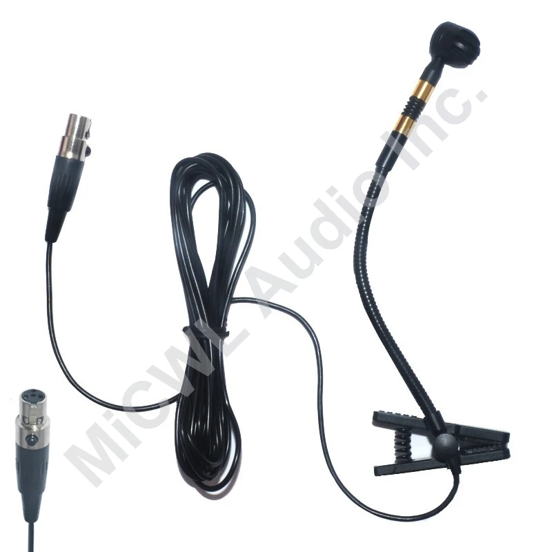 E250 музыкальный инструмент конденсаторный кардиоидный микрофон для Shure SLX ULX PGX UT 4Pin TA4F для саксофон скрипка оркестра труба - Цвет: For Shure