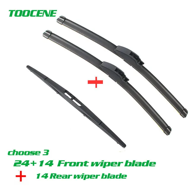 Front and Rear Wiper Blades For