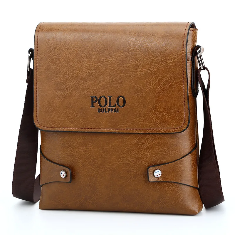 

Polo Sulppai PU Leather Men Messenger Bag Small Sacoche Homme Satchel Man bolsos Men's Travel Shoulder Bags