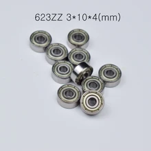 623Z 3 10 4 mm free shipping ABEC 5 Chrome steel bearings 10pcs metal Sealed Miniature