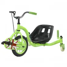 Цепная педаль Дрифт автомобиль, Подростковый Дрифт Трайк с 15 дюймовым большим колесом, стальная рама трицикл Дрифт автомобиль с ручным тормозом