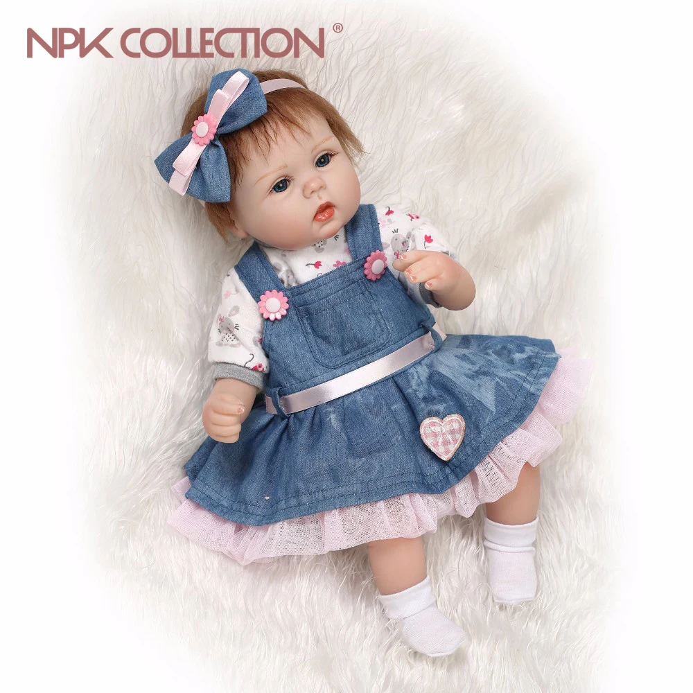 NPKCOLLECTION lifelike bebe reborn doll soft silicone baby dolls playing font b toys b font for