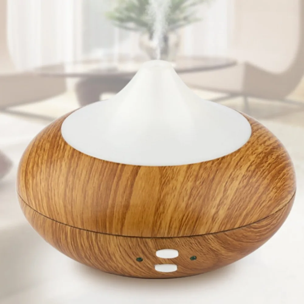 

Air Humidifier Essential Oil Diffuser Aroma Lamp Aromatherapy Electric Aroma Diffuser Mist Maker for Home-Wood