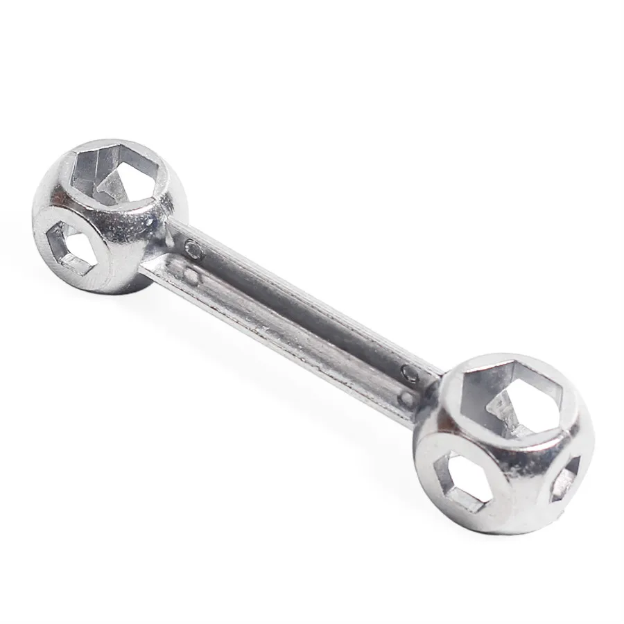 

1pcs Double-end Alloy Hex Wrench 6-15mm Bone wrench Bicycle multi - purpose wrench Hexagon head wrench Bicycle Sleeve Tool