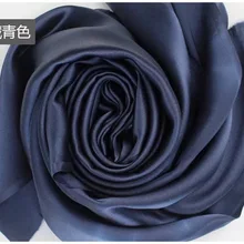 19 мм чистая шелковая атласная ткань 114 см 44 дюйма Ширина Серебристый цвет 81 gsm для платья рубашки синий черный 1 м для тестирования образцов