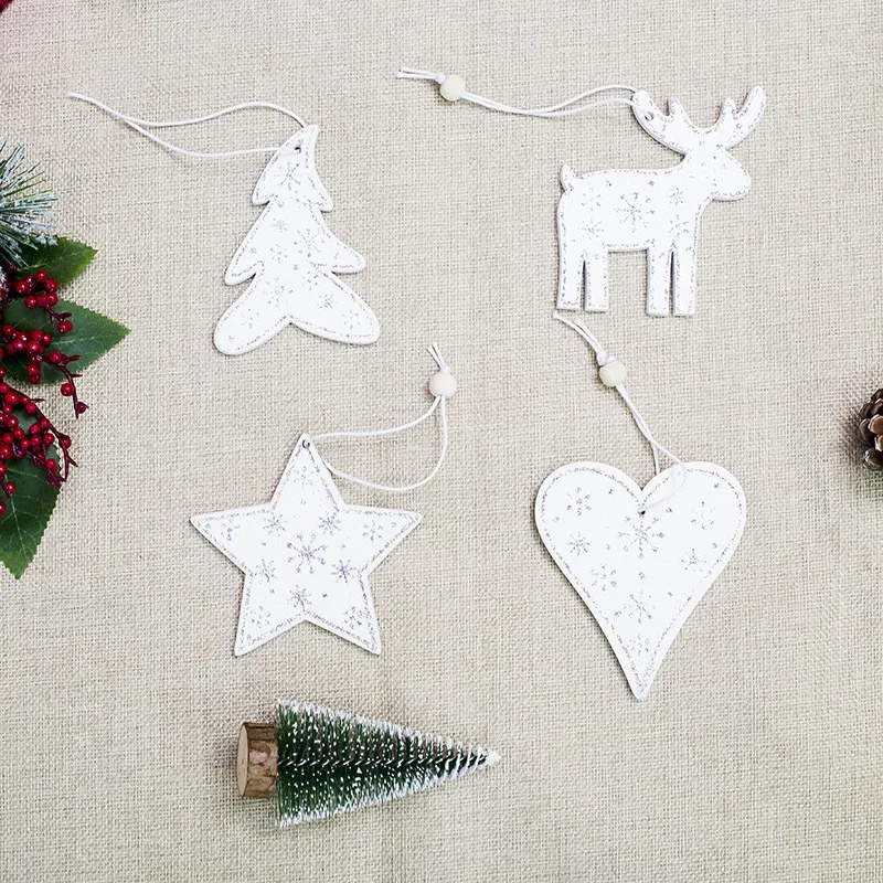 

Santa Claus Deer New Year Natural Wood Christmas Tree Ornaments Pendant Hanging Gifts Xmas Decor Home Party Decorations 62402