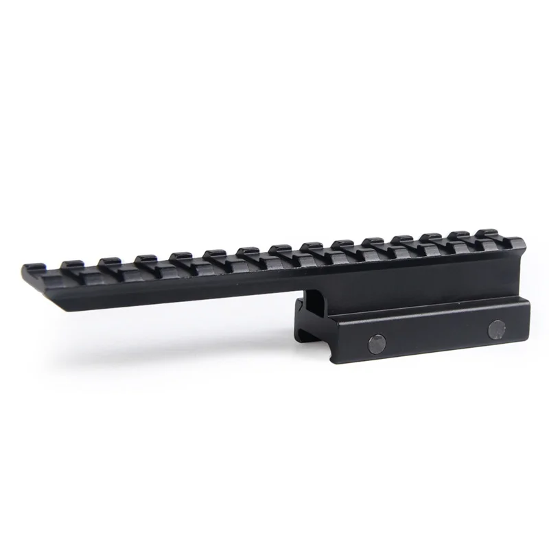 Extension QD Long Riser Scope Mount 25MM High Profile 20mm Picatinny Weaver Rail Metal Base Adapter Converter 14 Slots for Hunting Airsoft RL1-0036 (8)
