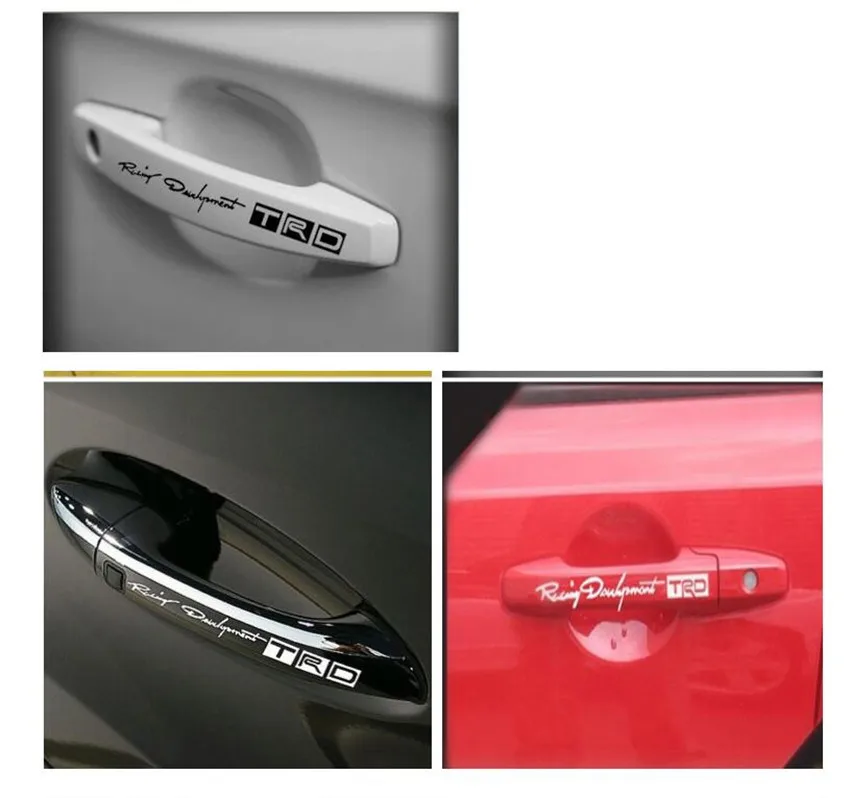 

Car handle sticker decals Reflective Rally Car Stickers for Porsche cayenne macan 911 panamera boxster 997 996 955 car styling