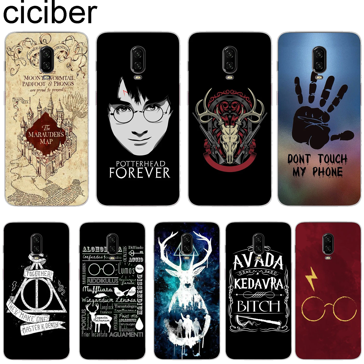 

ciciber For Oneplus 6 6T 5 5T Soft Silicone Phone Cases Cover Clear TPU For 1+ 6T 6 5T Harry Potter Coque Capa Fundas