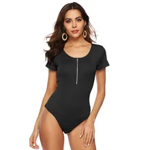 bodysuits ribbed short sleeve V neck sexy bottoming bodysuit summer rompers Womens jumpsuit womens tops bodysuits ribbed short sleeve V neck sexy bottoming bodysuit summer rompers Womens jumpsuit womens tops
