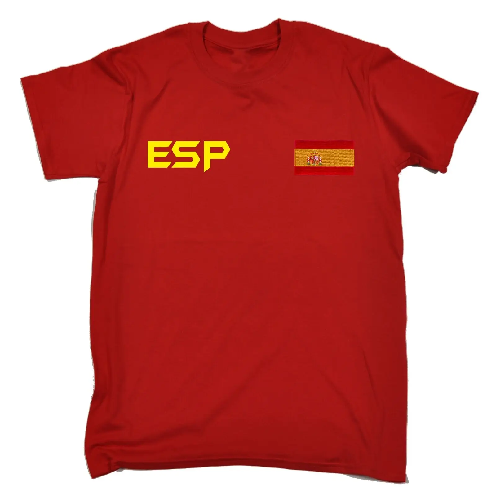 

Spain Flag T-SHIRT Espana Spanish Sport Football Soccer Funny birthday gift