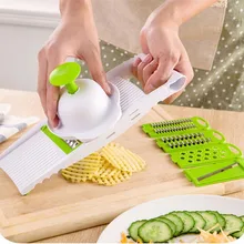 7 in 1 Vegetable Fruit Slicers Cutter Adjustable Stainless Steel Blades Multi-function ABS Peeler Grater Slicer Salad Maker