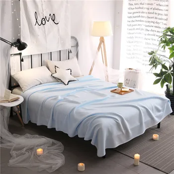 

Chic Brief Style Tencel Soft Smooth Air Condition Solid Summer Spring Modal Blanket Comfortable and breathable