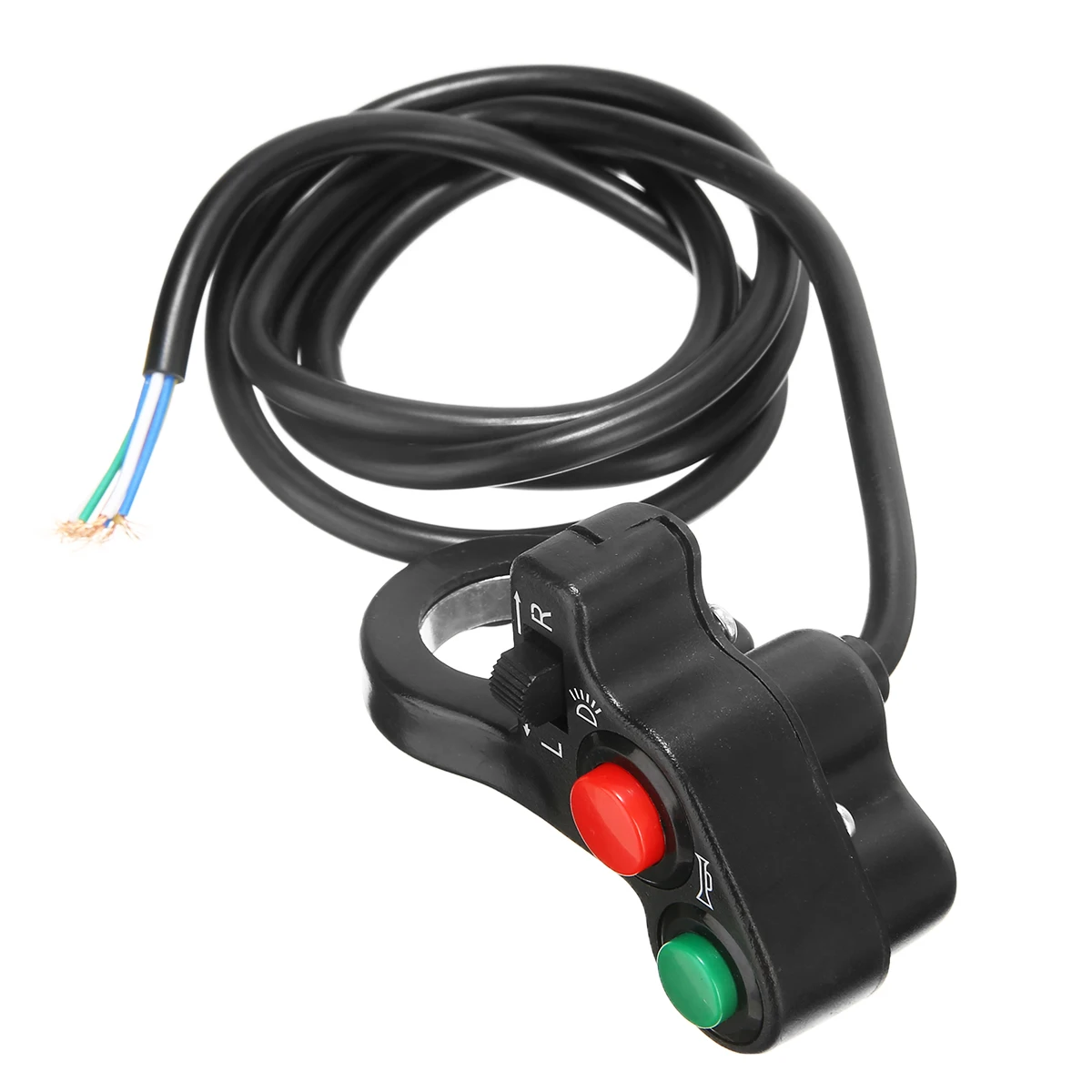 1PC 7/8" Handlebar ATV Bike Motorcycle Scooter Horn Turn Signals On/Off Light Switch 96cm Wire For Honda For Suzuki