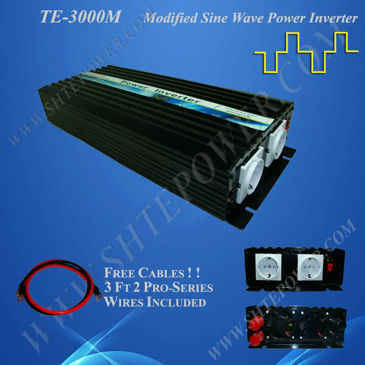 Аварийный источник питания dc 12 v к ac 110 v/120 v 3000 w домашний инвертирующий усилитель мощности