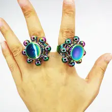 Доступны все цвета радуги Творческий мультипликационный персонаж мягкий ПВХ фиджет-Спиннер, ручная Вертушка для лучшей фокусировки уменьшить аутизм ADHD, антистрессовые игрушки с подарочной коробкой