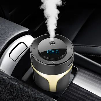 

Car MP3 Bluetooth Aroma Humidifier Dual USB Multi-function Fast Charge Music Player Hands-free Calling QC3.0 Car Styling Adapter
