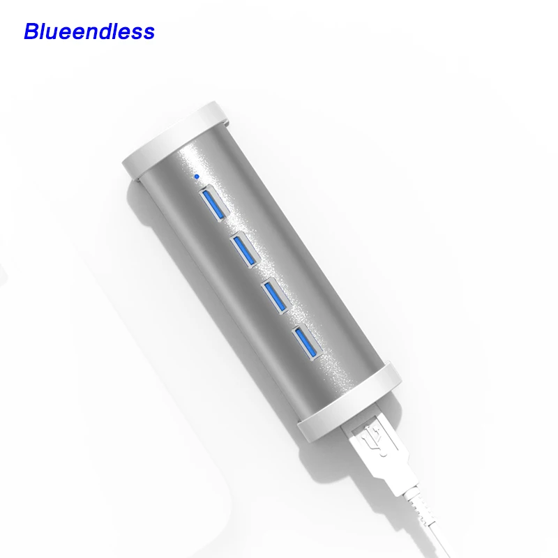 New Arrival! 4 Ports Aluminum USB 3.0 HUB for USB Flash Drive/USB Stick