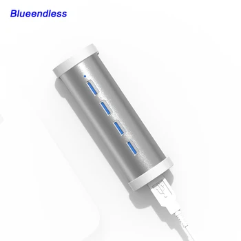 

New Arrival! 4 Ports Aluminum USB 3.0 HUB for USB Flash Drive/USB Stick/Keyboard/Mouse mobile phone cable computer accessary