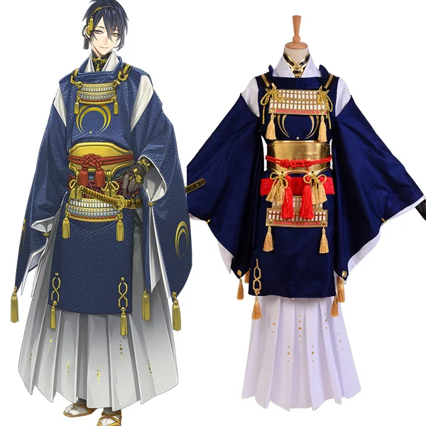 Touken Ranbu Mikazuki Munechika косплей костюм Мужчины Женщины Хэллоуин костюм кимоно