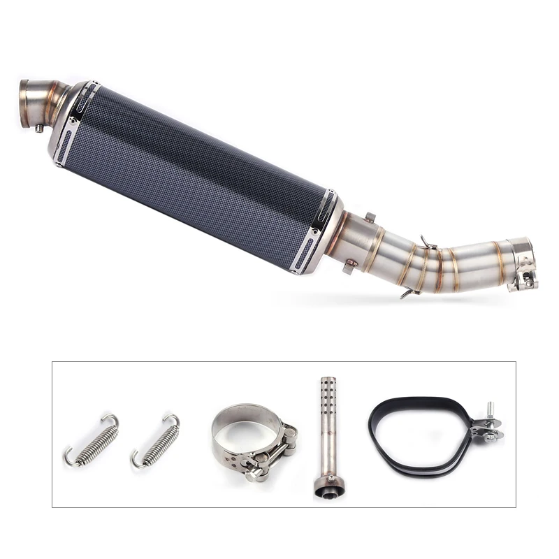 Llena de la motocicleta sistema de Escape silenciador de Escape antideslizante para GSX250R suzuki GSX 250R GSX250 GW250 enlace medio tubo con DB-KILLER