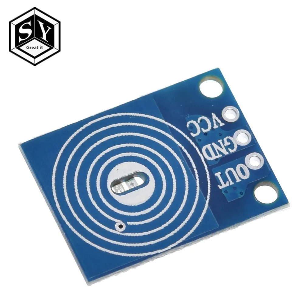 OE-TP capacitive touch button light touch switch module digital touch sensor LED no pole dimming 10A DC 5-12V