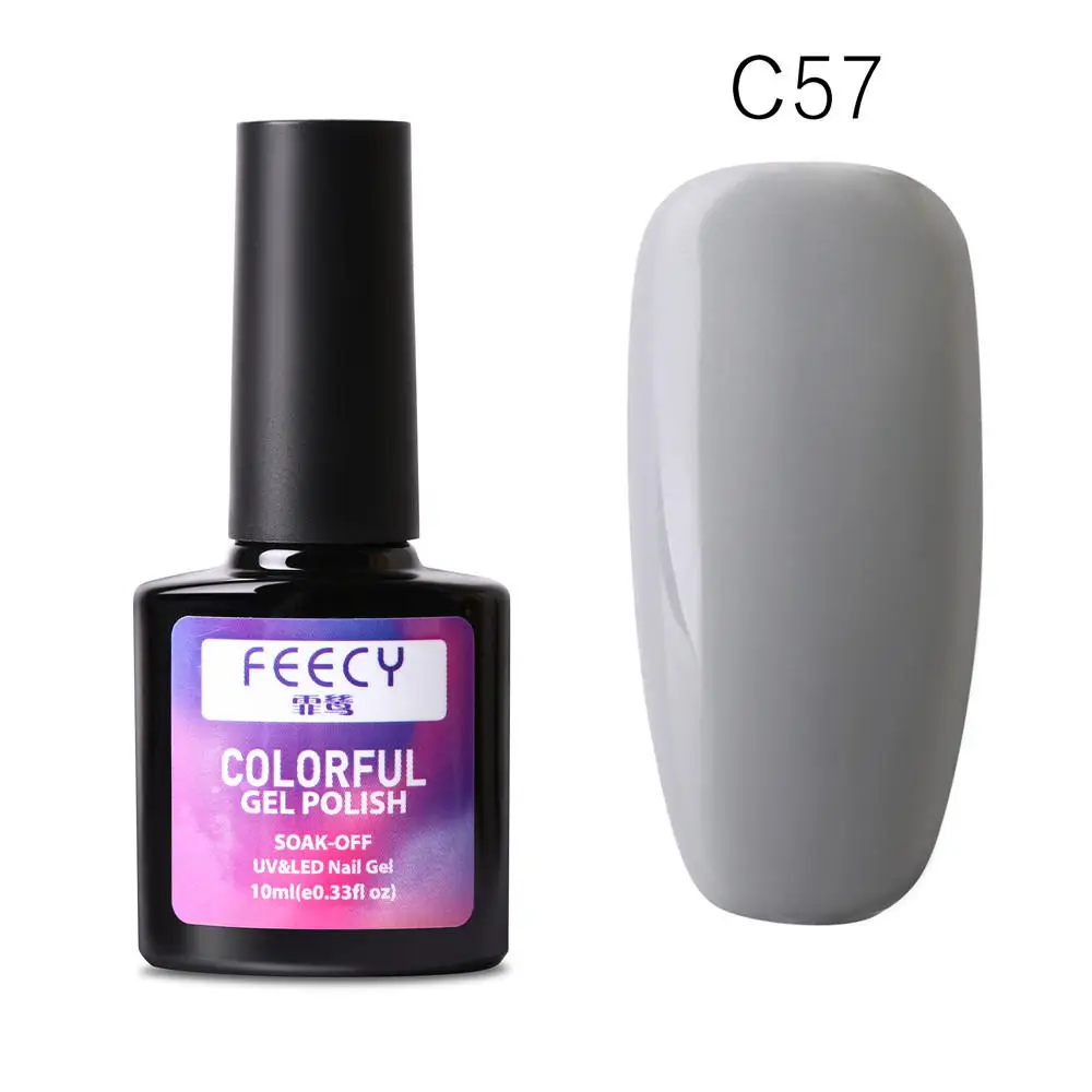 Gel Nail Polish Soak Off UV LED Gel Varnish Wipe Top Coat Color Nail Gel Polish DIY Nail Art Lacquer Manicure Nail Art Tool - Цвет: Feecy C57