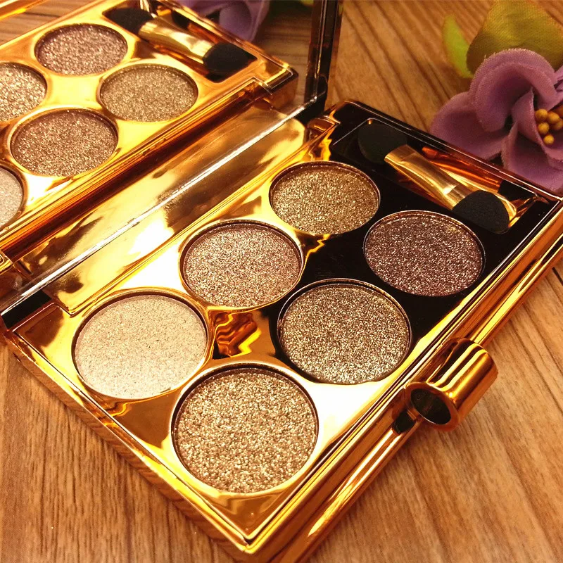 

6Colors Flash Diamond Eyeshadow Nude Makeup Pallete Waterproof Luminous Glitter Cosmetics Eye Makeup Tools 6606 Eyeshadow